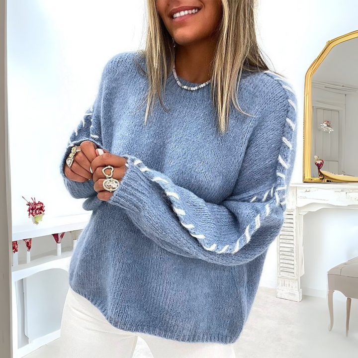 TALLY™ | Cozy Long Sleeve Round Neck Sweater