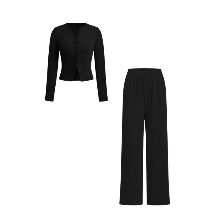 CASTIEL™ | Stylish Ribbed Two Piece Casual Set