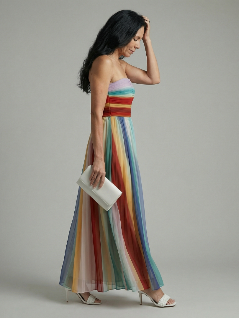 Sereine | Light Striped Maxi Dress