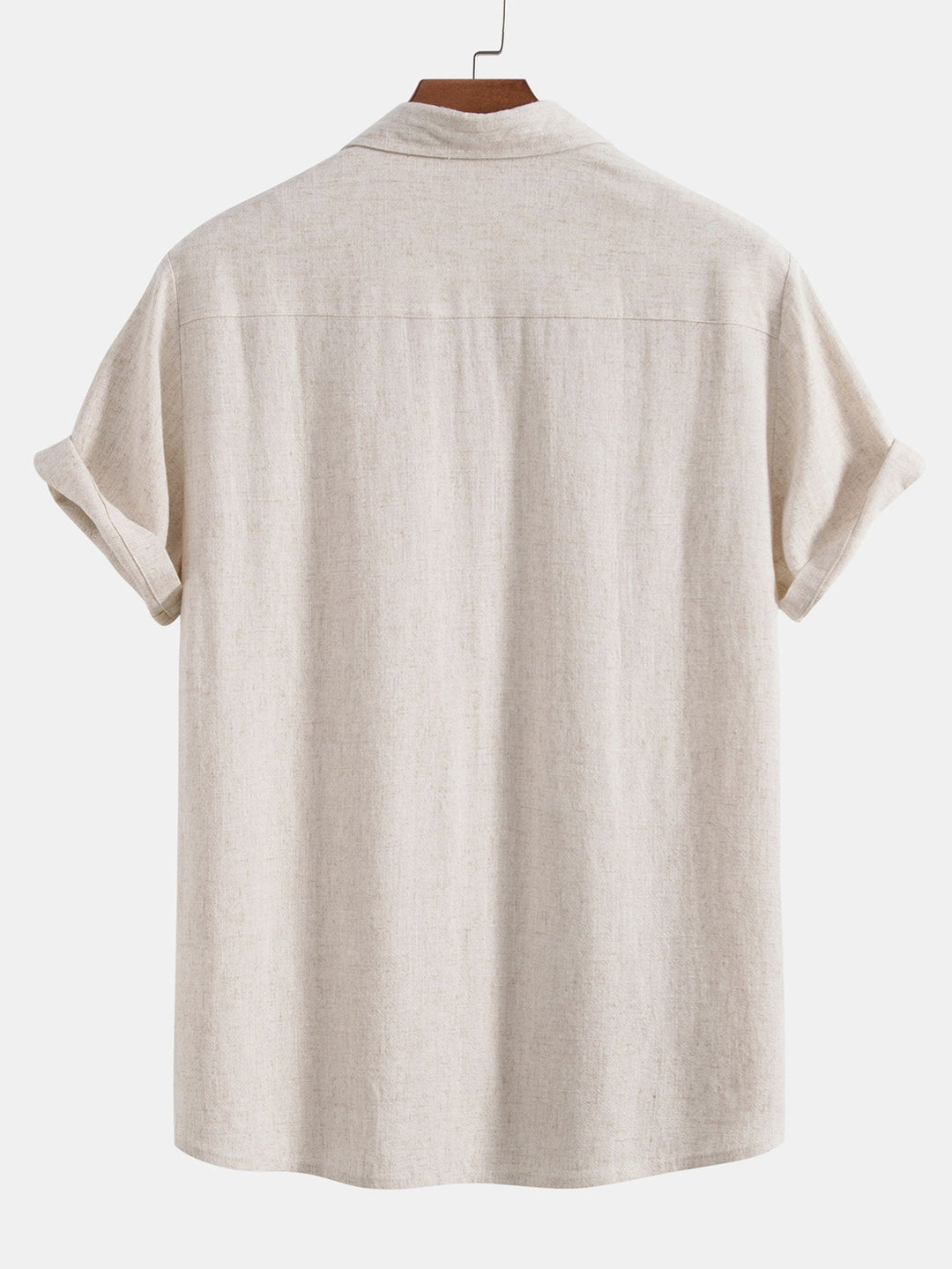 Luke | Linnen Rayon Mix Knopen Shirt & Rechte Pijpen Linnen Broek