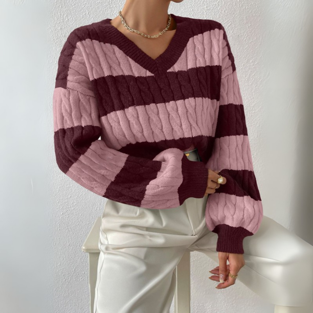 MORTA™ | Comfy V-Neck Long Sleeve Sweater