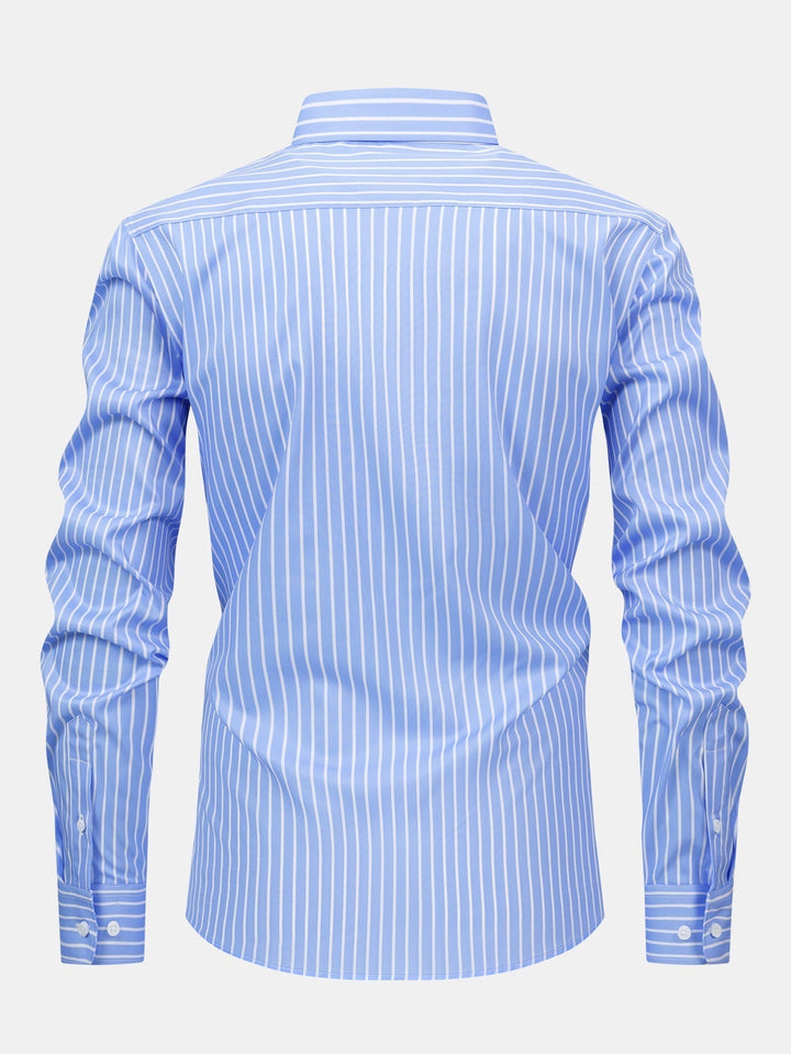 Manu | Long Sleeve Striped Shirt with Buttons