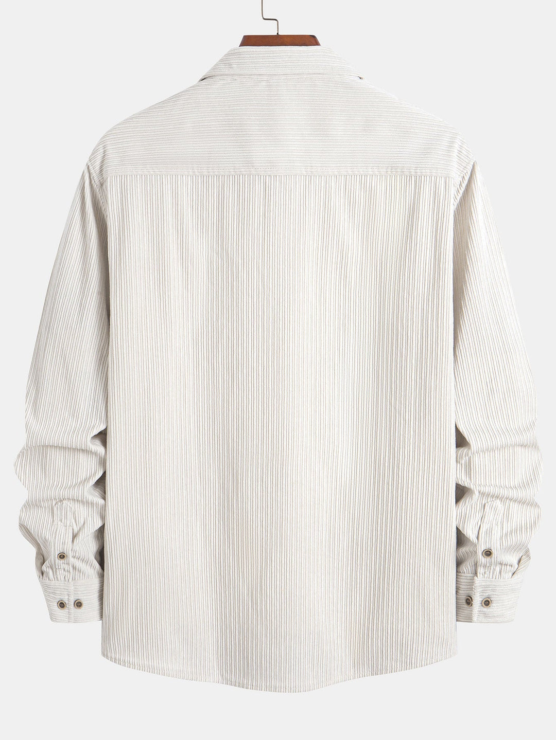 Ron | Long Sleeve Corduroy Shirt with Pocket and Buttons