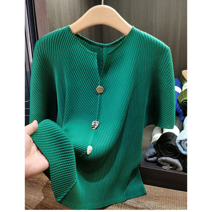 SAVARA™ | Lightweight Round Neck Cardigan Top