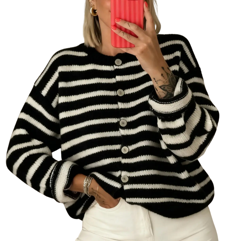 KARSYN™ | Stylish Striped Casual Cardigan