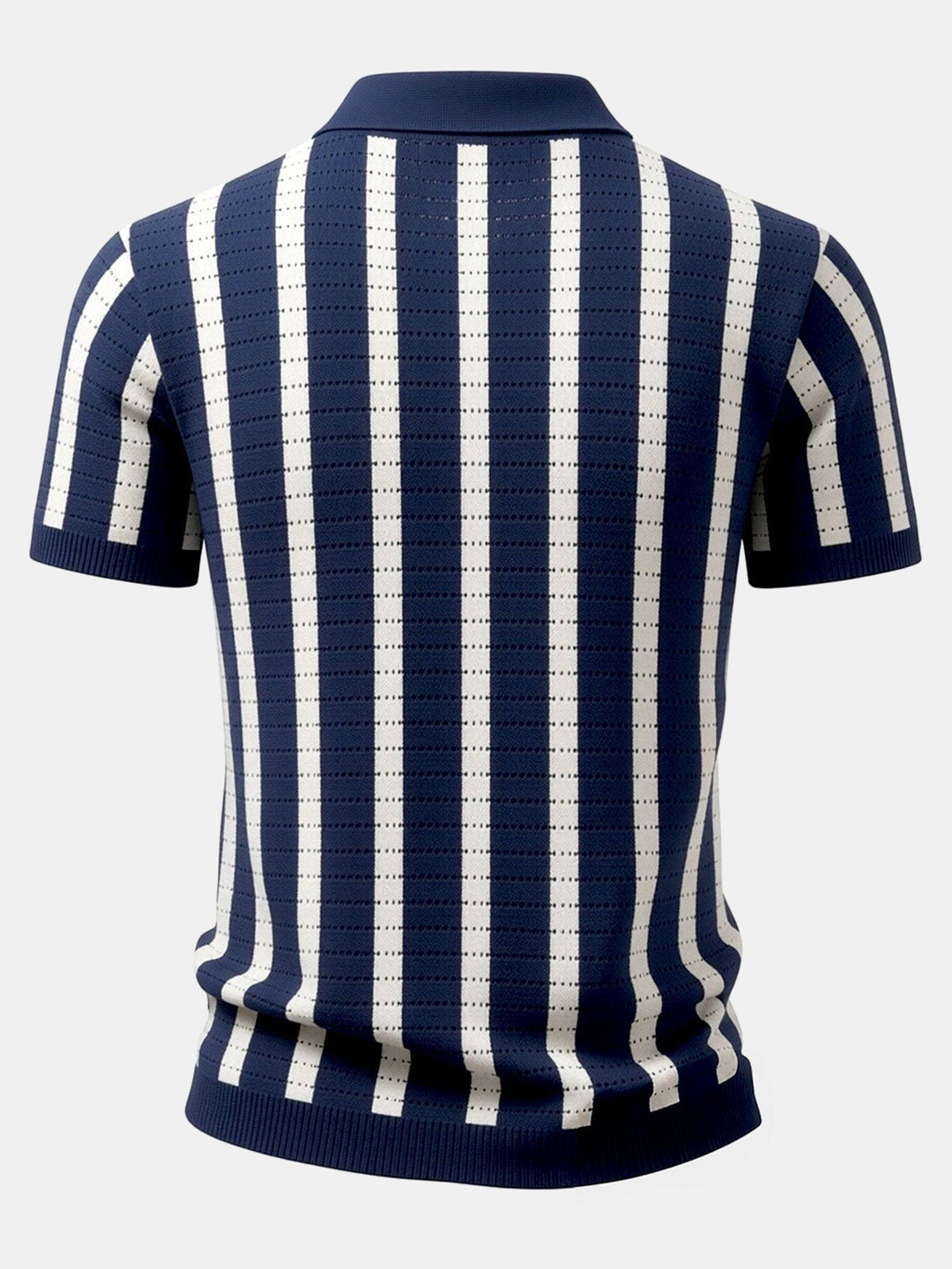 Aaron | Stripe Button Up Knit Shirt & Straight Leg Linen Pants