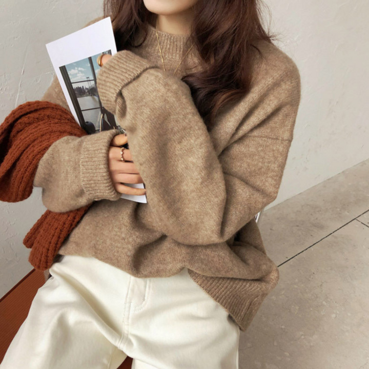 DERDI™ | Casual Long Sleeve Round Neck Sweater