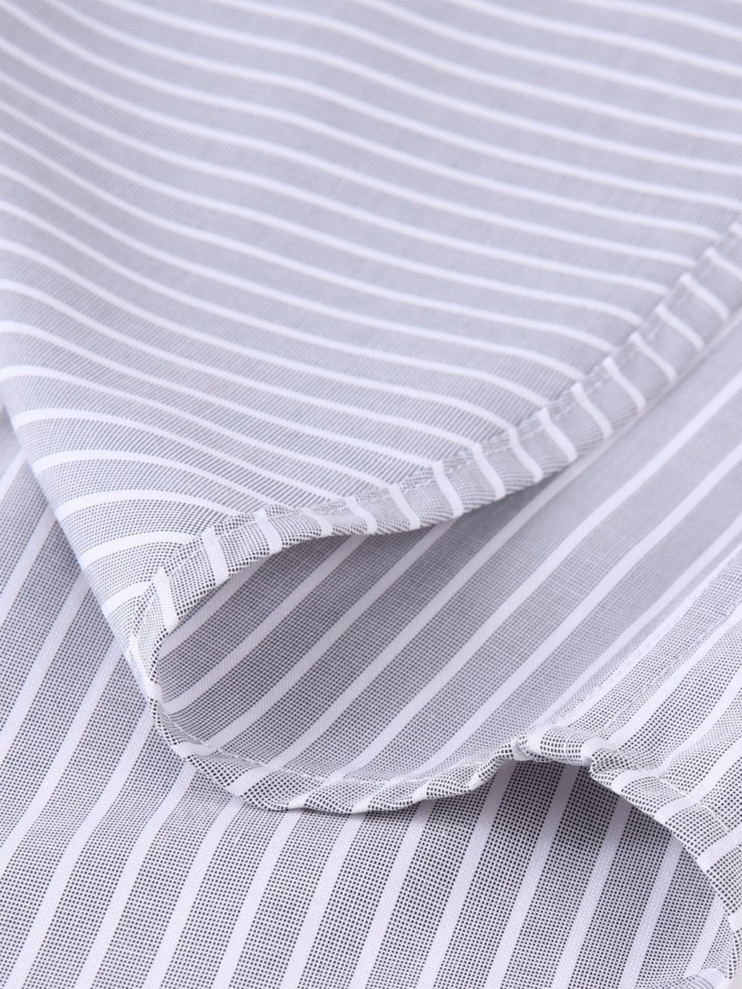 Saul | Contrast Collar Shirt with Stripes