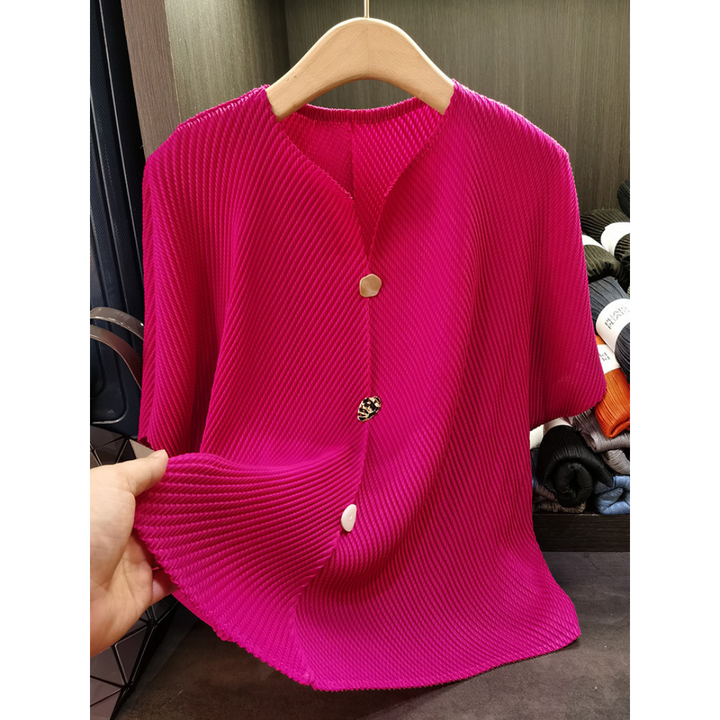 SAVARA™ | Lightweight Round Neck Cardigan Top