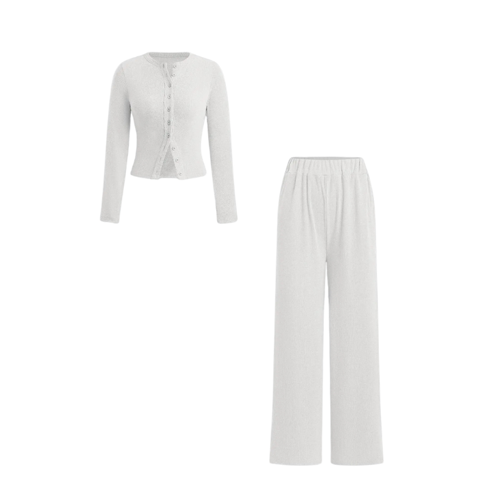 CASTIEL™ | Stylish Ribbed Two Piece Casual Set