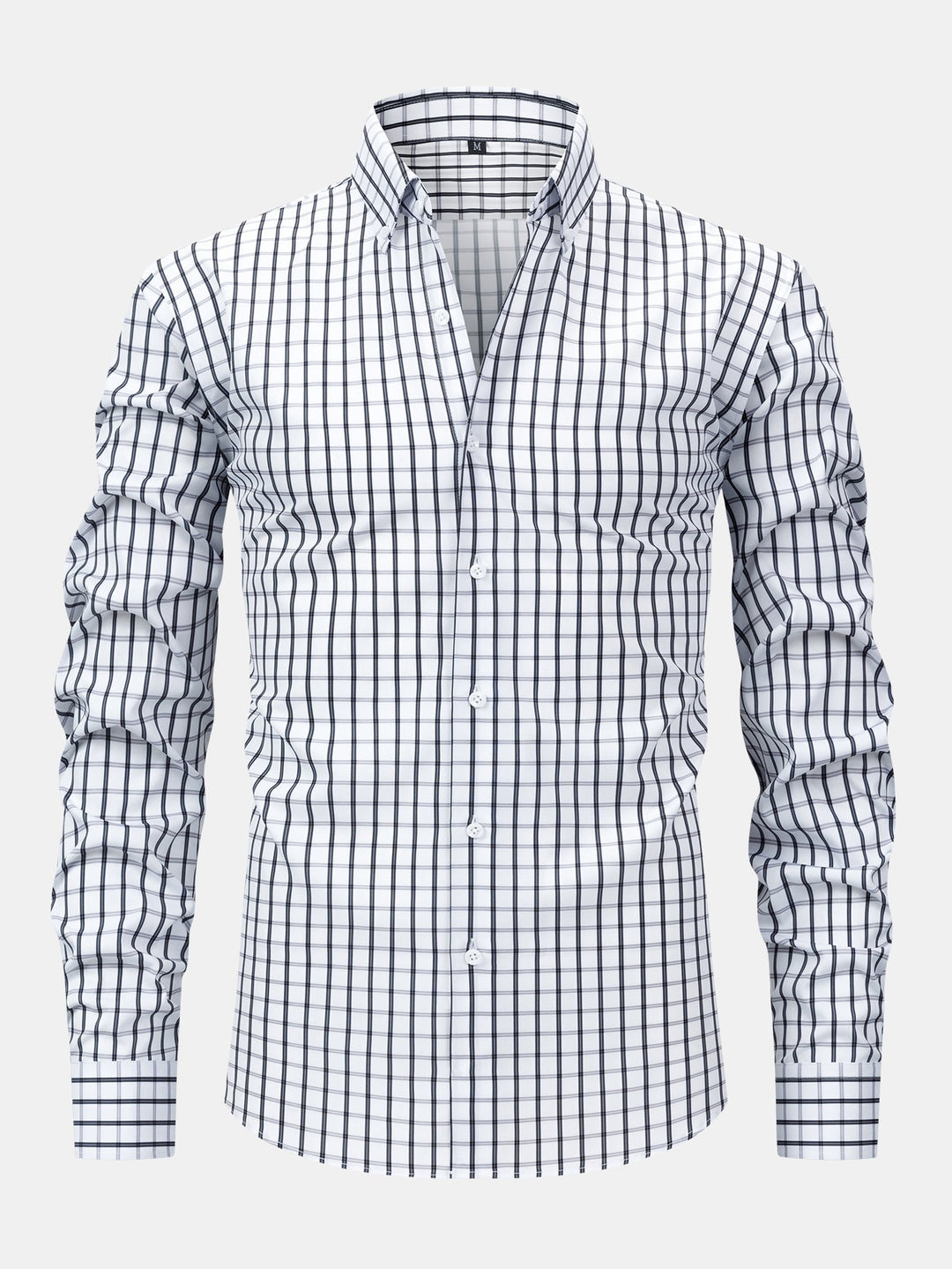 Tony | Long Sleeve Checkered Shirt with Buttons