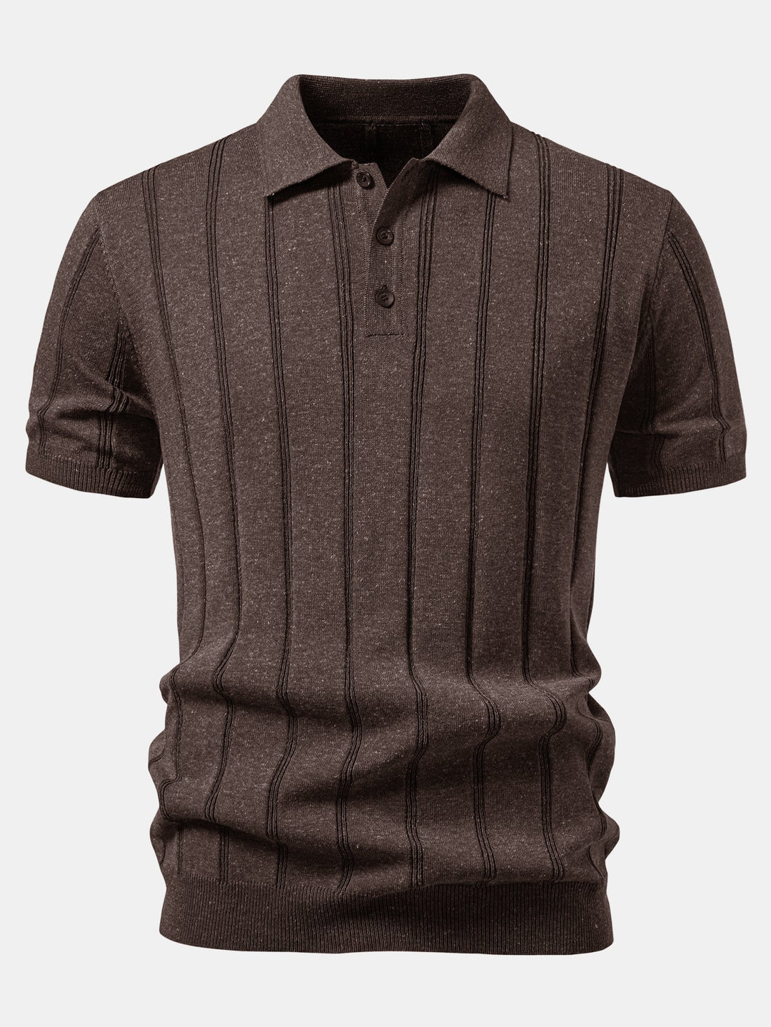 Caldwell | Linen Ribbed Knit Polo & Slim Fit Tapered Trousers