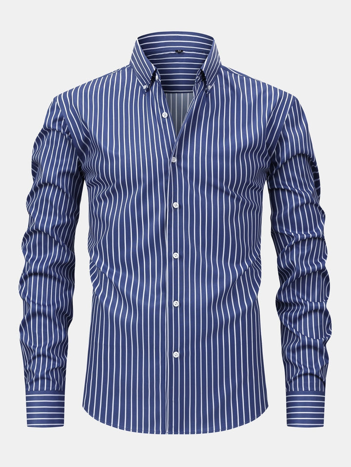 Manu | Long Sleeve Striped Shirt with Buttons
