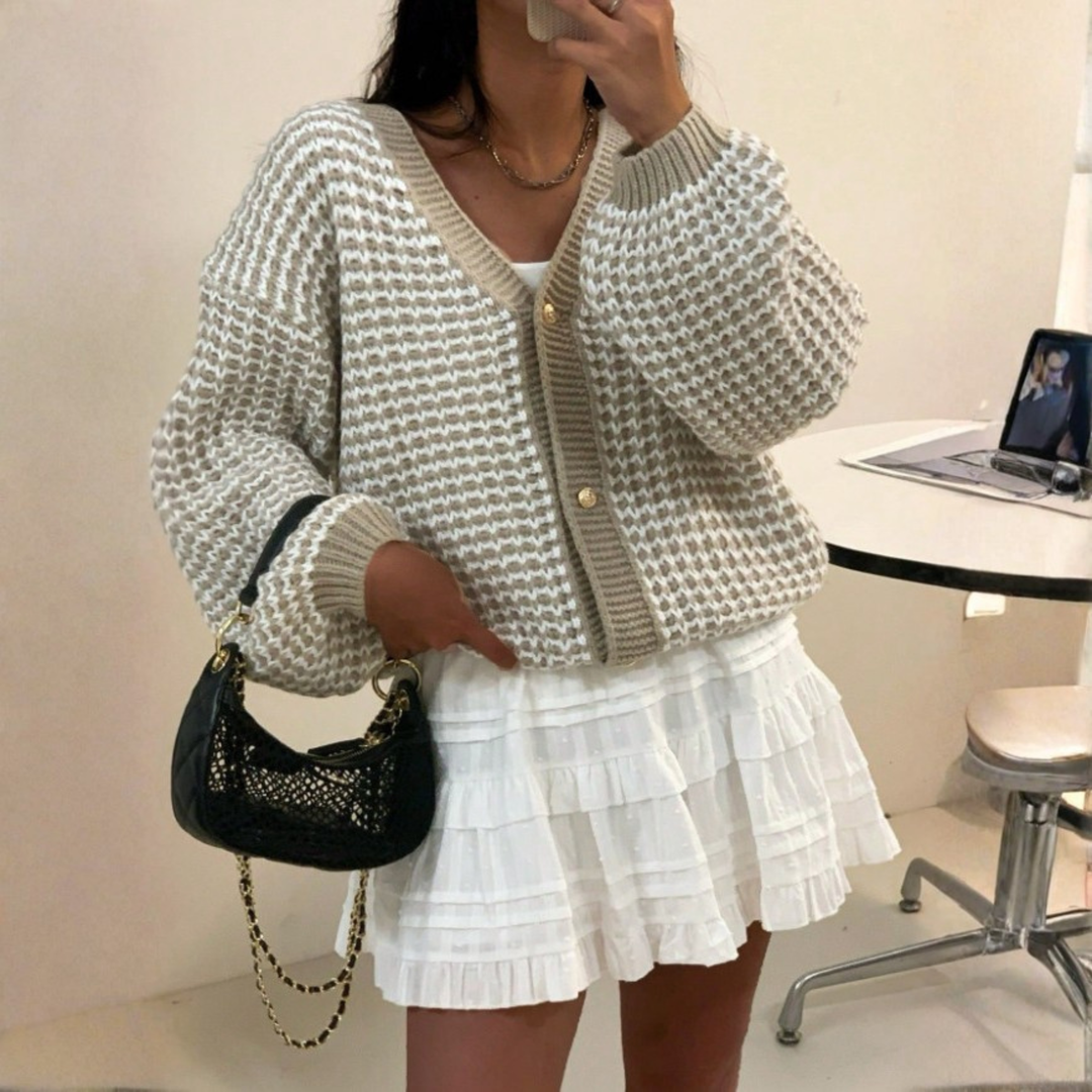 FINITY™ | Comfy V-Neck Long Sleeve Sweater Cardigan