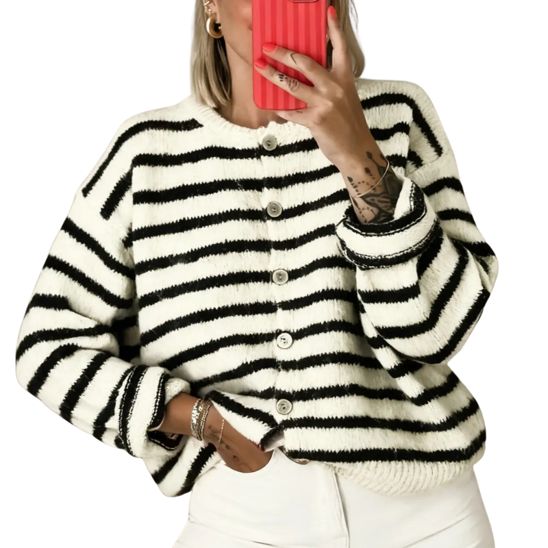 KARSYN™ | Stylish Striped Casual Cardigan