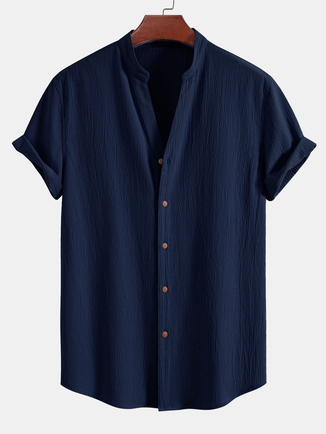 Jamal | Gerimpelde textuur<tc>rood</tc> V-hals shirt &amp; kreuk textuur<tc>rood</tc> Rechte broek