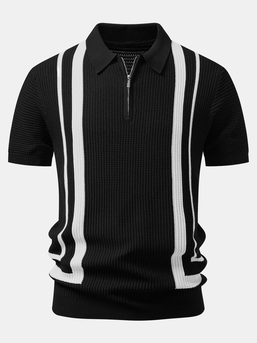 Bronny | Contrast Zipper Polo & Slim Fit Tapered Trousers