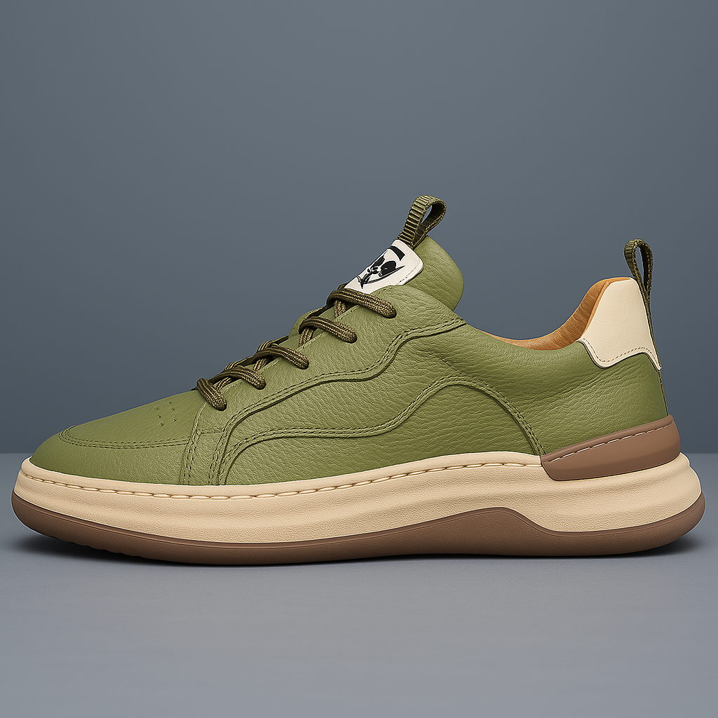 Nero | Italiana Genuine Leather Sneakers