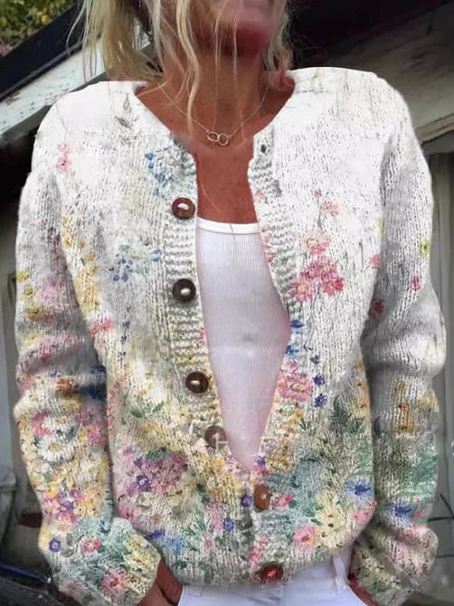FLORA™ | Vintage Floral Cardigan