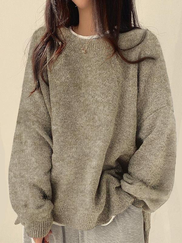VIOLETTA™ | Cozy Long Sleeve Round Neck Knitwear Sweater