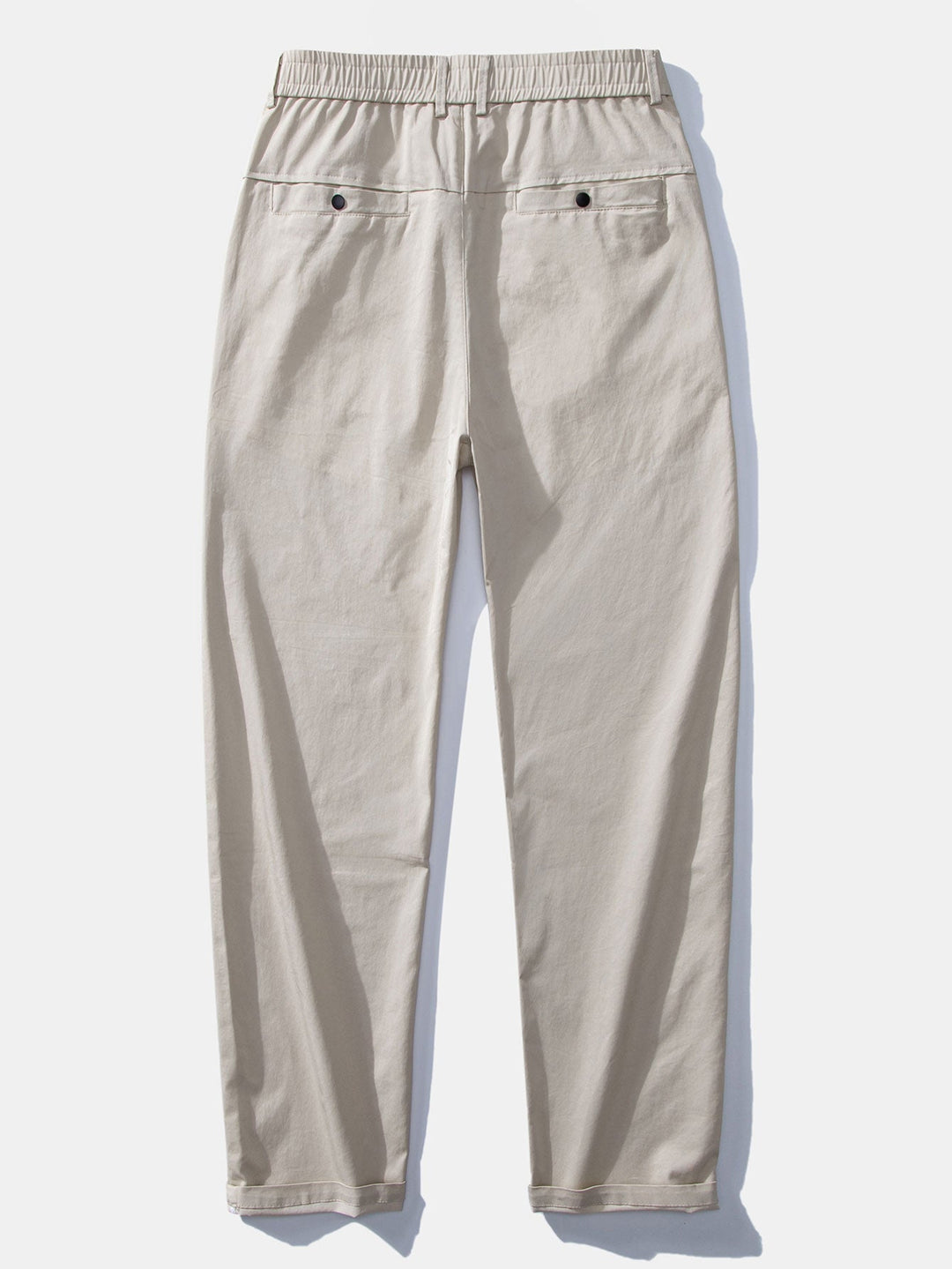 Bobby | Contrast Trim Ribbed Johnny Collar Knit Polo & Elastic Waist Straight Leg Trousers