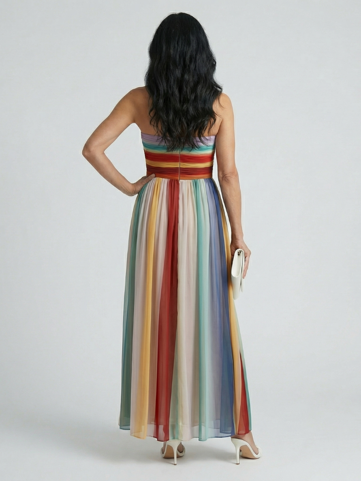 Sereine | Light Striped Maxi Dress