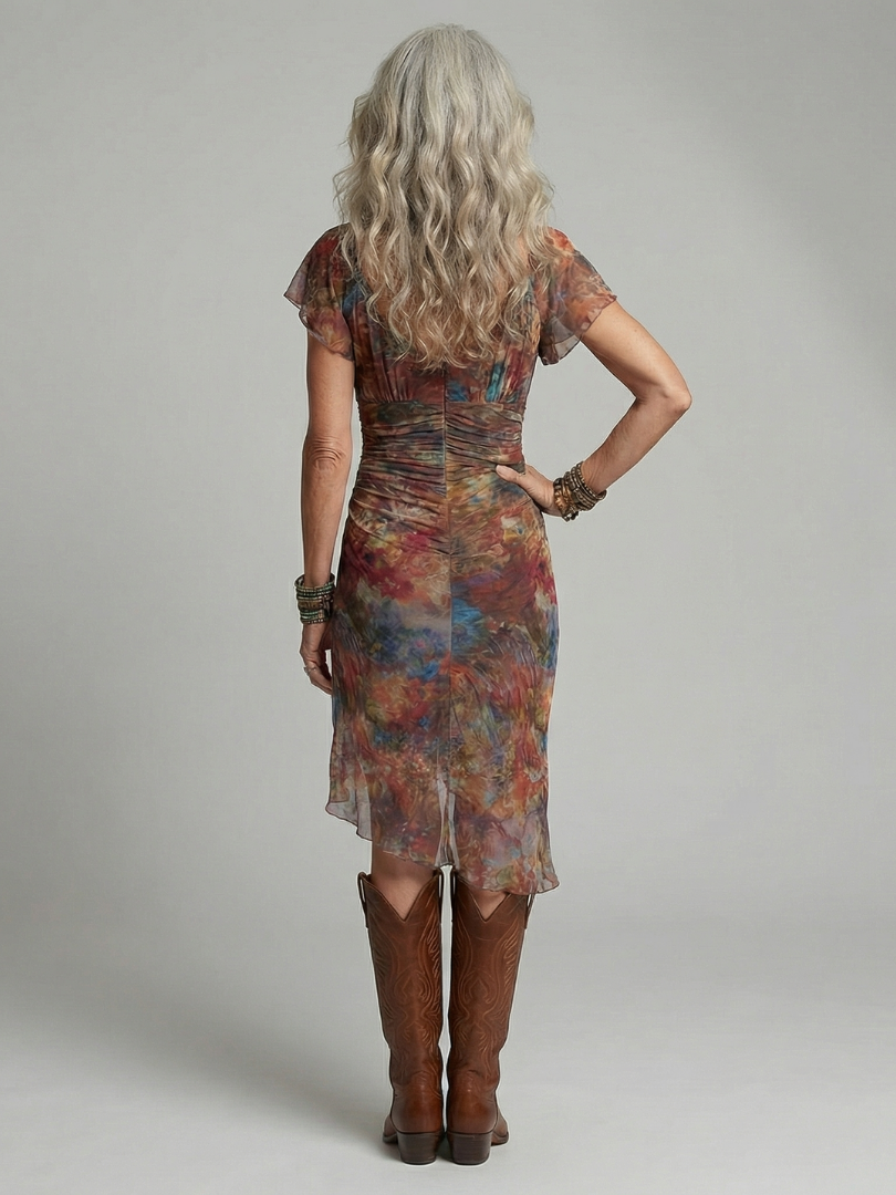 Aeris | Silent Midi Halter Dress