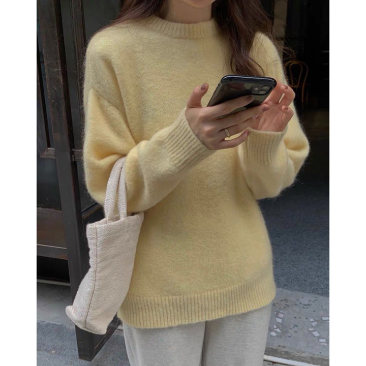 MIRIELLE™ | Comfy Long Sleeve Round Neck Sweater