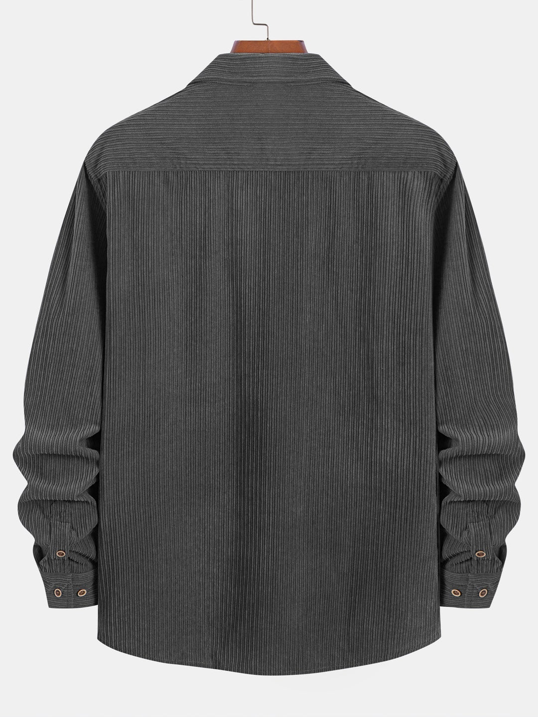Ron | Long Sleeve Corduroy Shirt with Pocket and Buttons