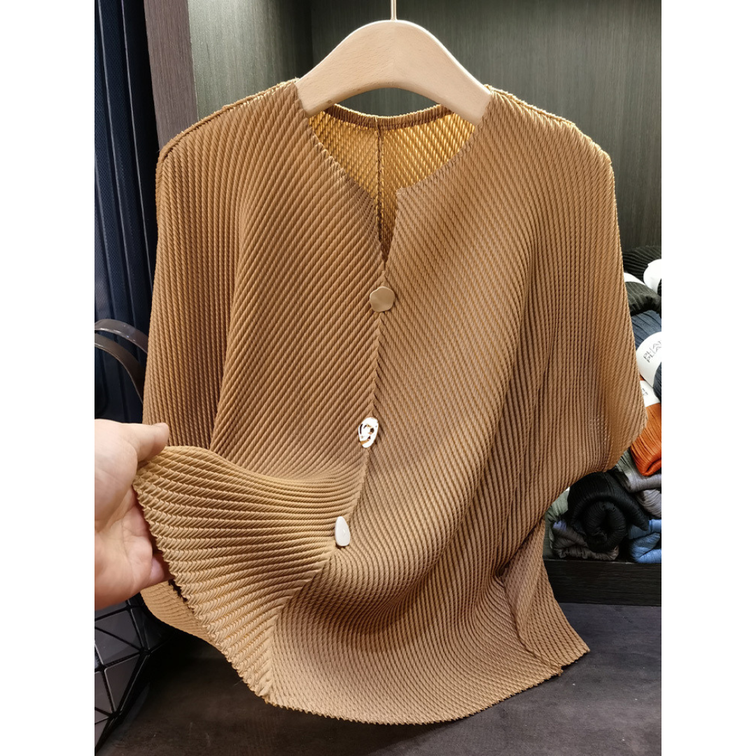 SAVARA™ | Lightweight Round Neck Cardigan Top