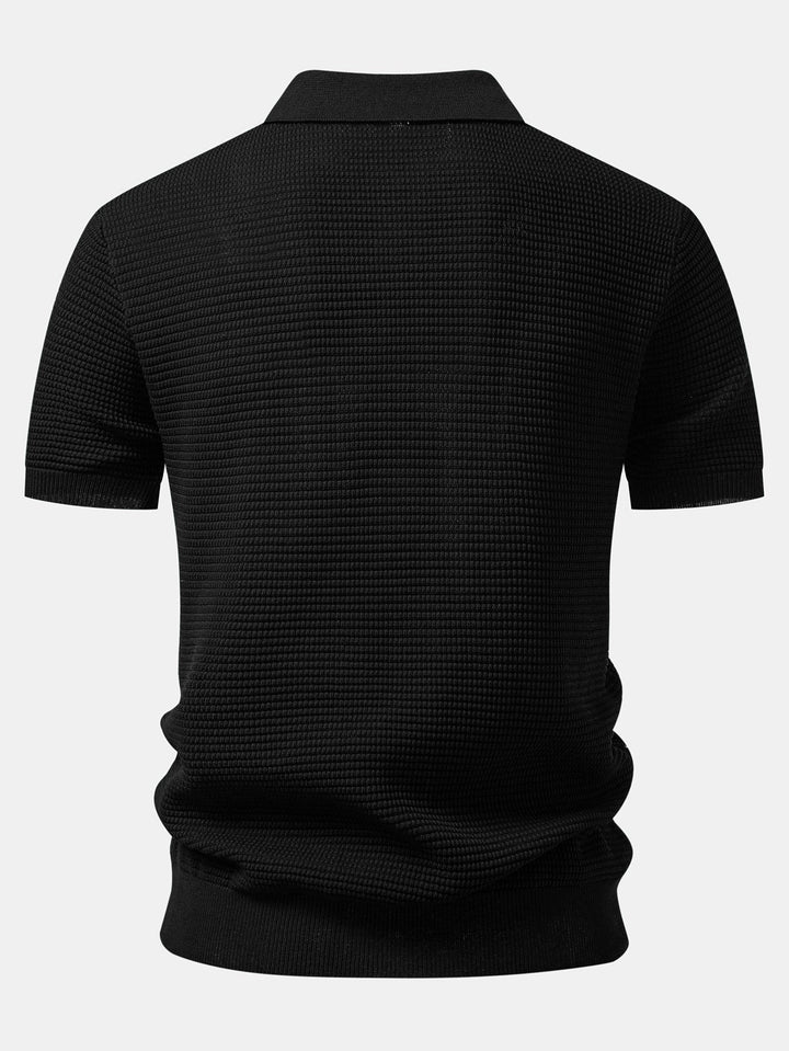 Bronny | Contrast Zipper Polo & Slim Fit Tapered Trousers