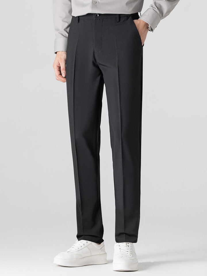 Drake | Checkerboard V-Neck Knit Polo & Slim Fit Tapered Trousers
