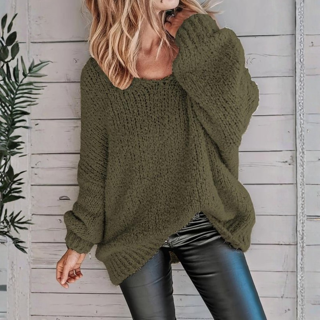 NIVA™ | Casual Long Sleeve Round Neck Sweater