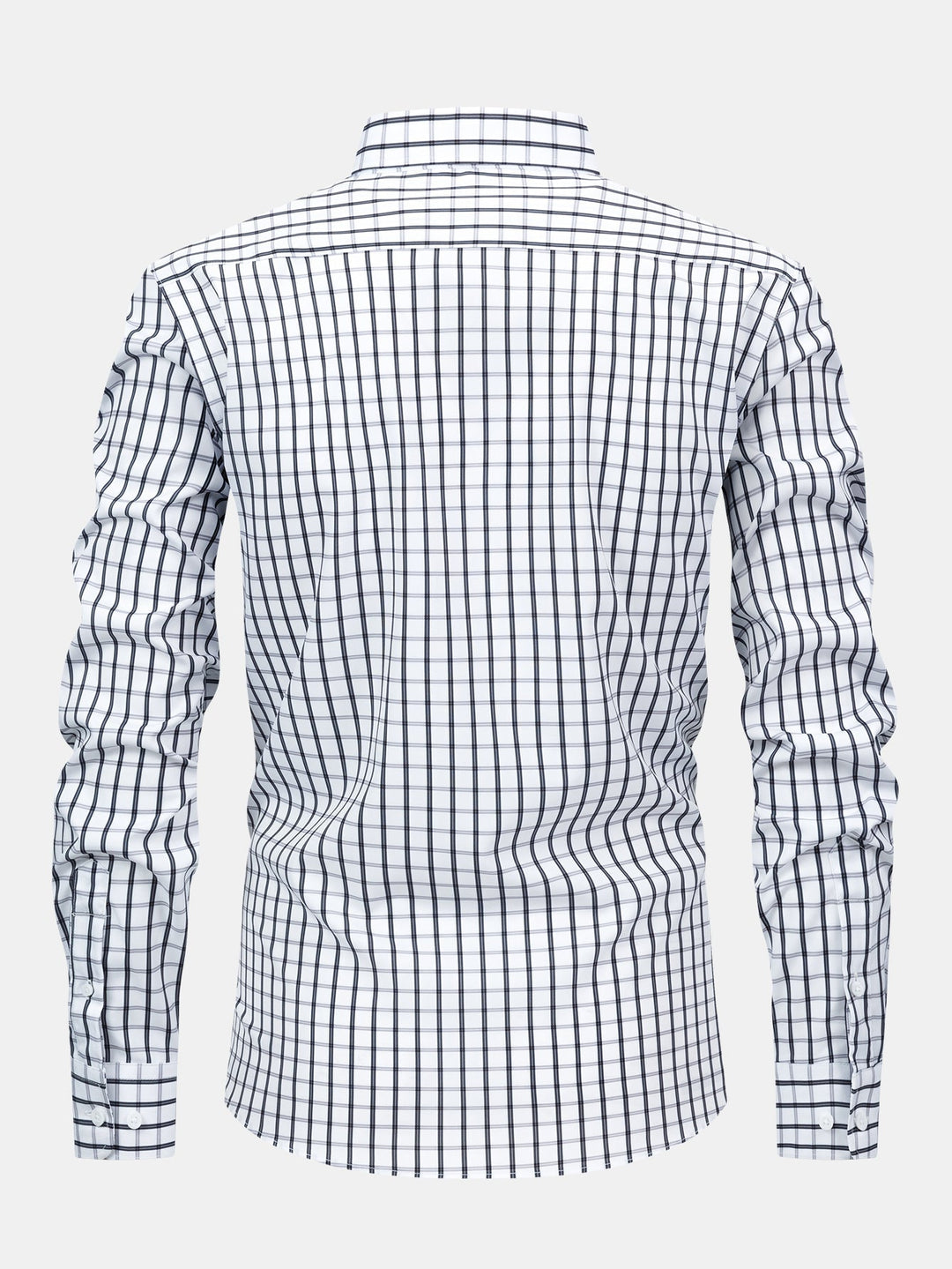 Tony | Long Sleeve Checkered Shirt with Buttons