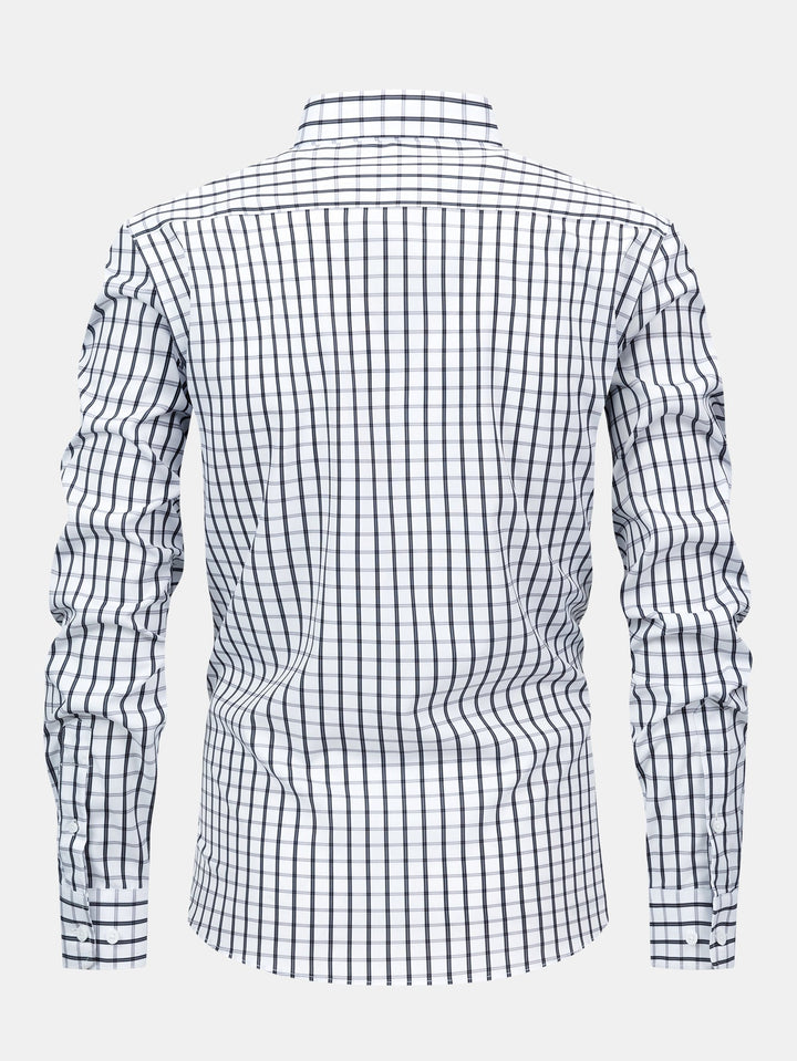 Tony | Long Sleeve Checkered Shirt with Buttons