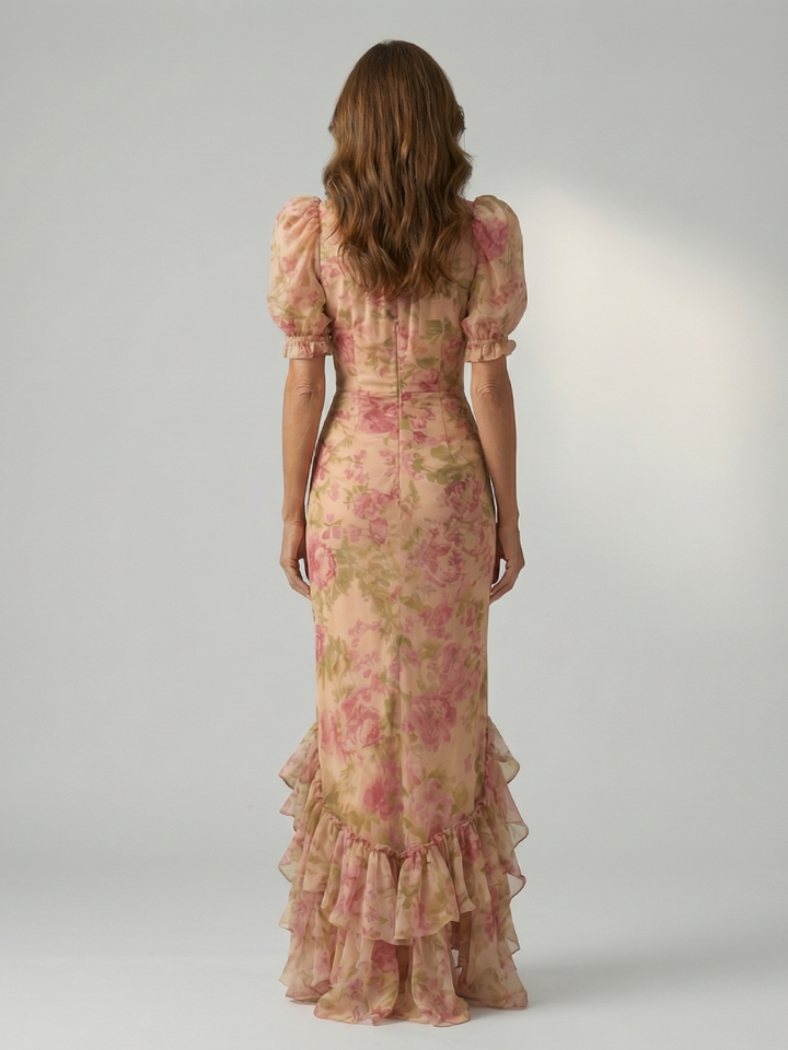 Vianne | Soft High Neck Maxi Dress