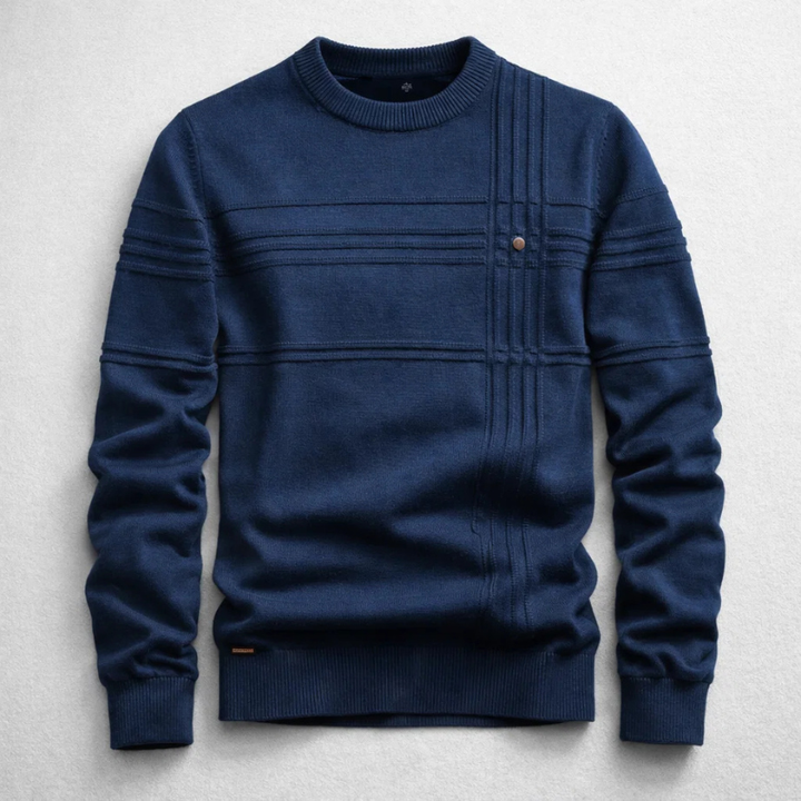 Hudson | Grid-Knit Cotton Sweater