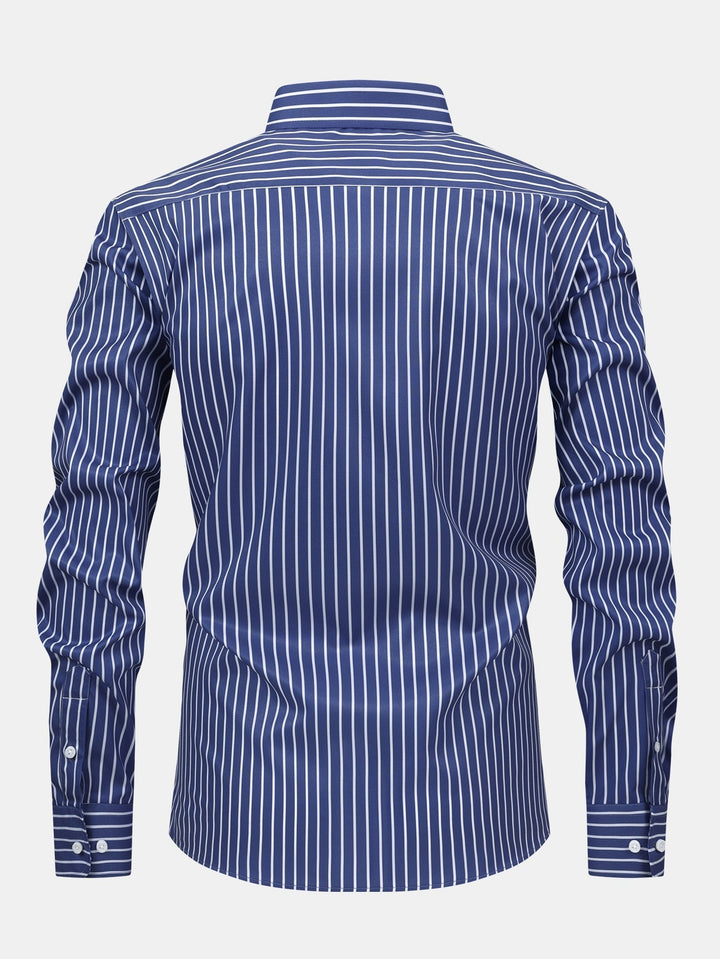 Manu | Long Sleeve Striped Shirt with Buttons