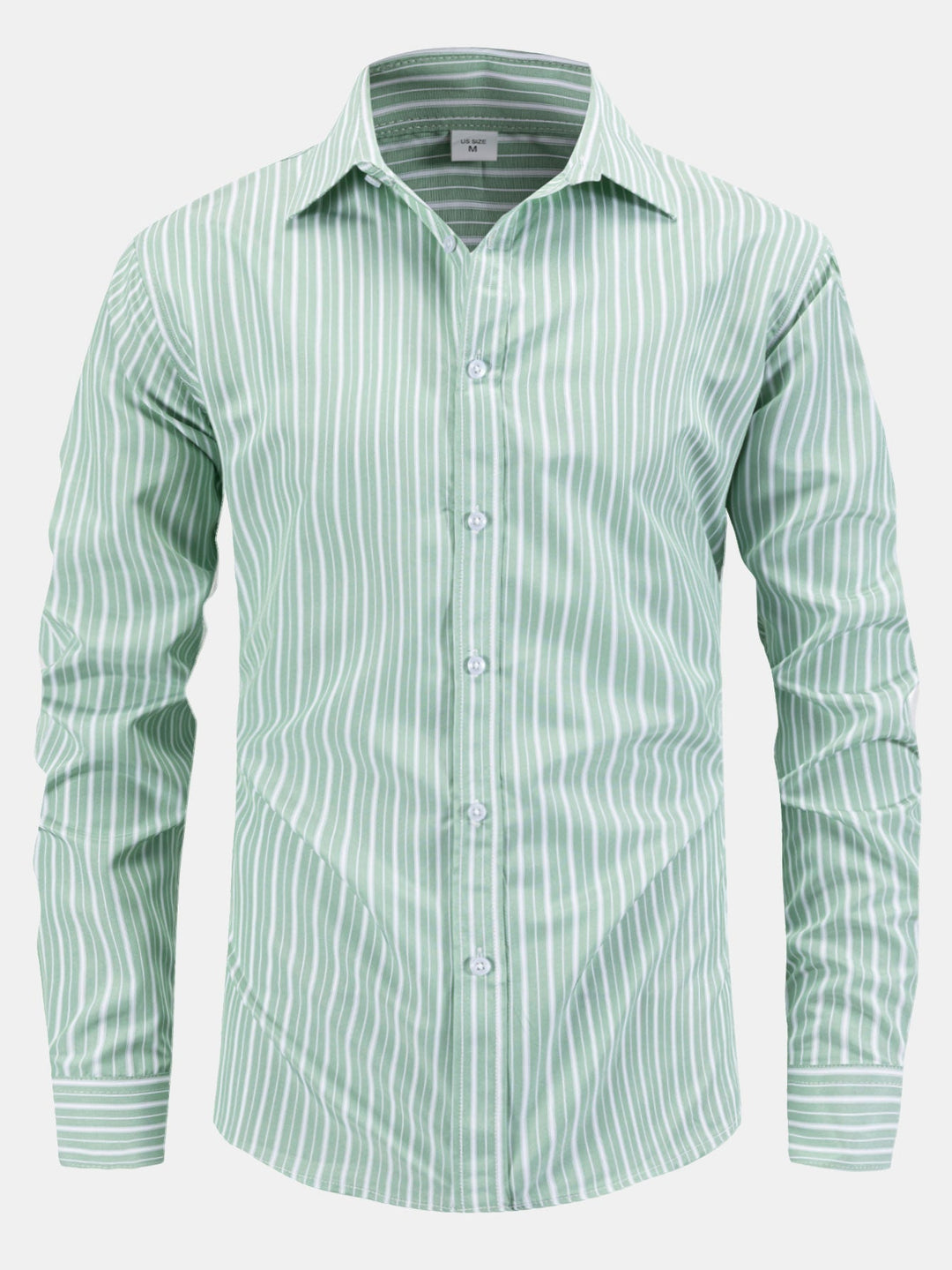 Chris | Long Sleeve Striped Button-Up Shirt