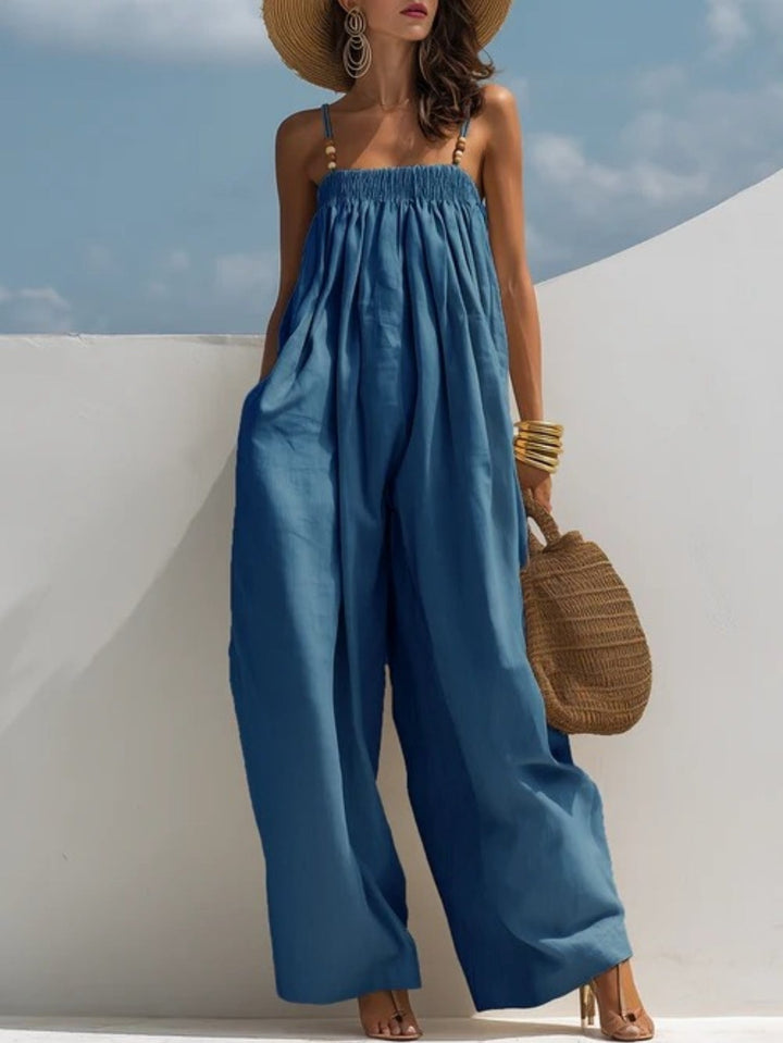 Madison | Denim Jumpsuit with Wide Legs