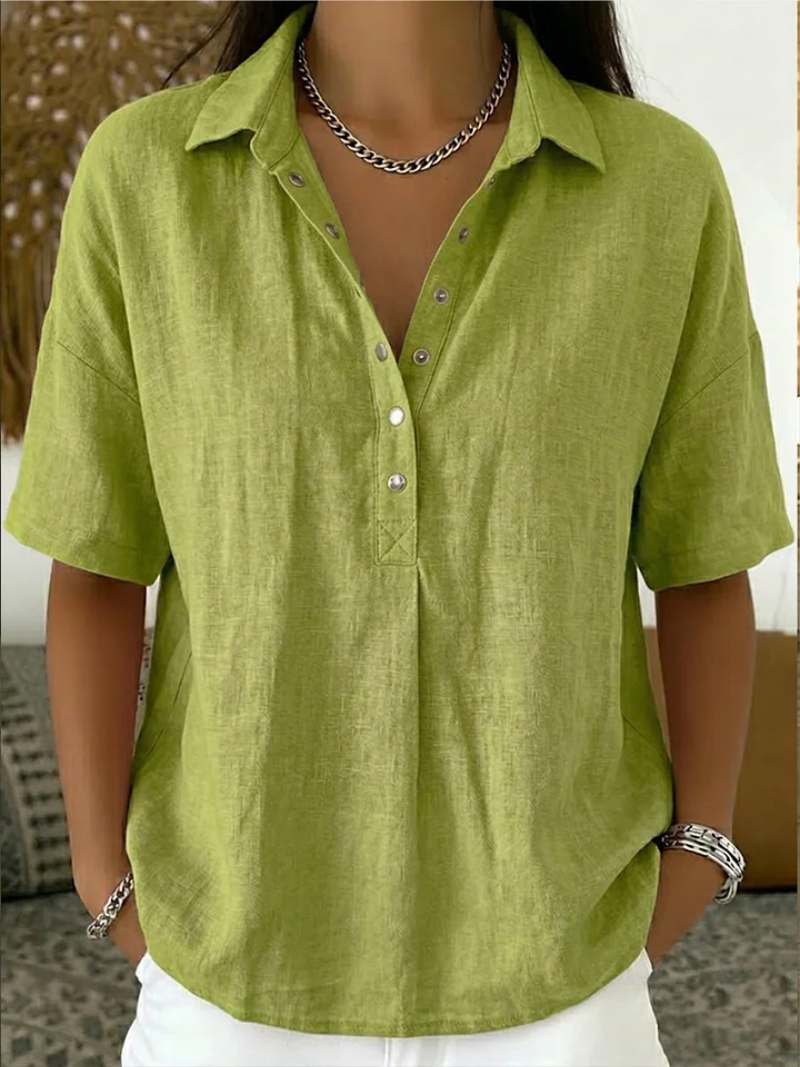 Willow | Blouse with Collar and Buttoned Details