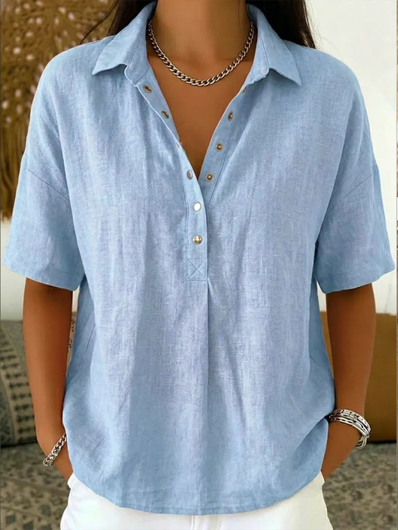 Willow | Blouse with Collar and Buttoned Details