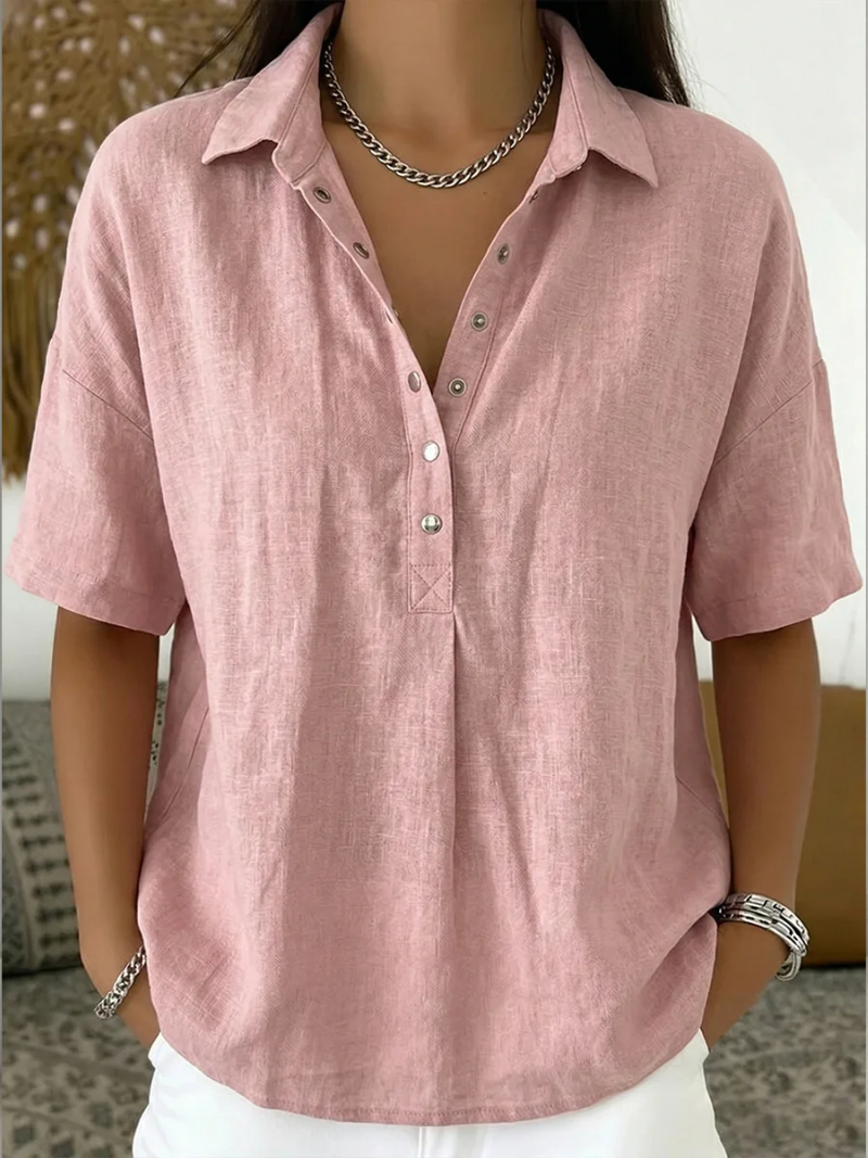 Willow | Blouse with Collar and Buttoned Details