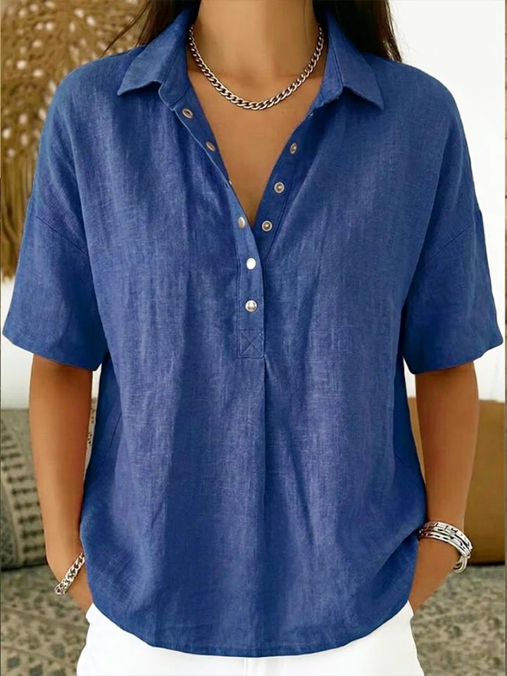 Willow | Blouse with Collar and Buttoned Details