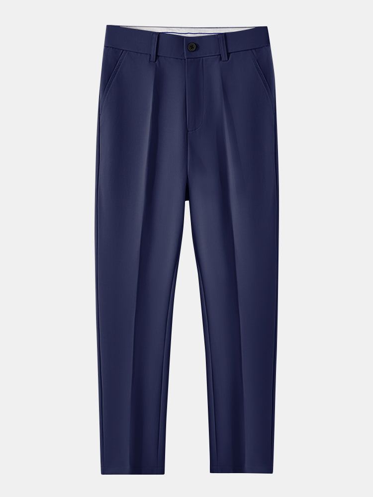 Tommy | Contrast Geometry Jacquard Knit Polo & Slim Fit Tapered Trousers