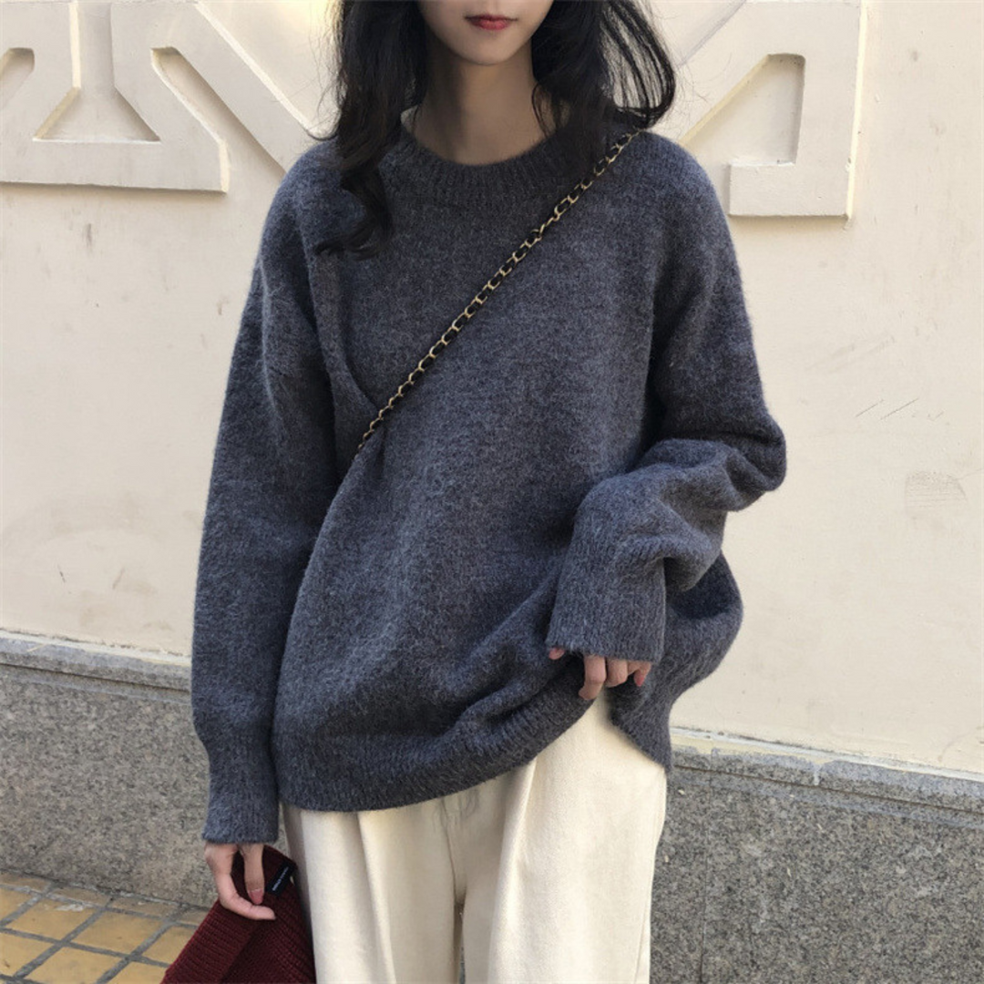 DERDI™ | Casual Long Sleeve Round Neck Sweater