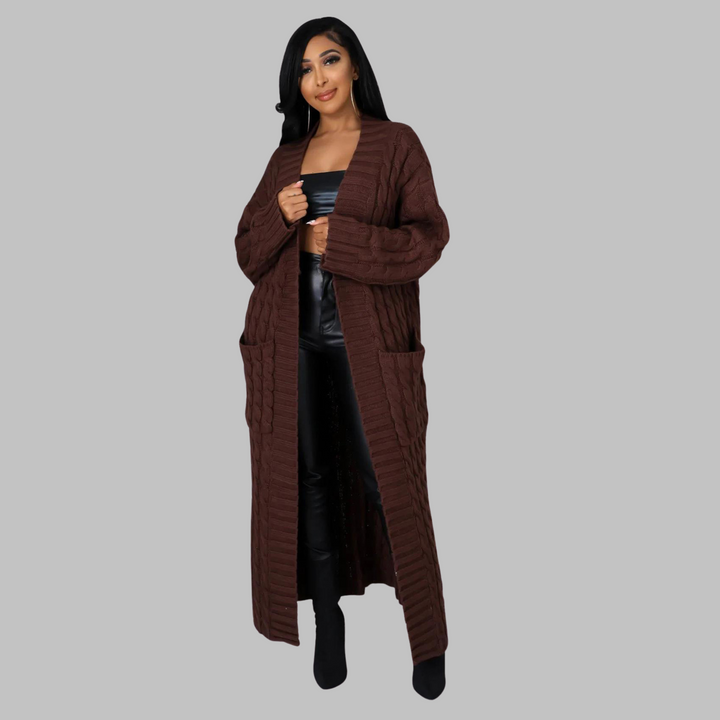 JACKIE™ | Casual Long-Sleeve Long Cardigan