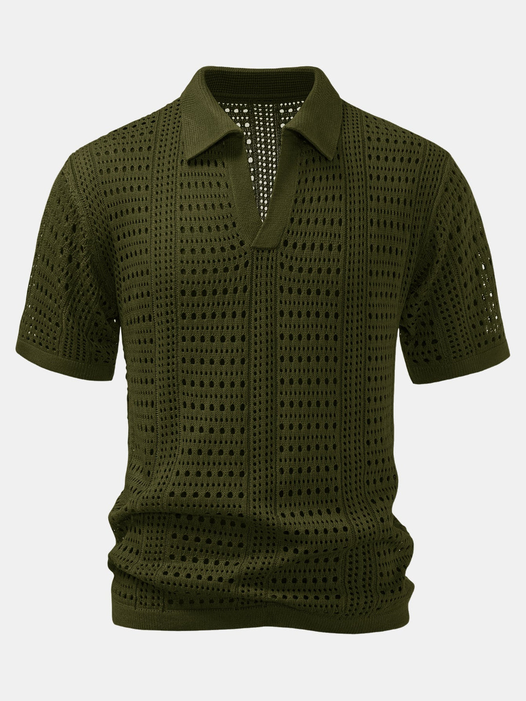 Usher | V-Neck Polo Shirt with Hook