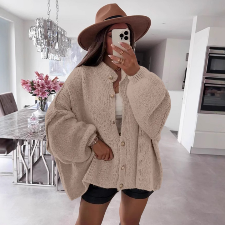LETTIE™ | Classic Button-Down Long Sleeve Cardigan