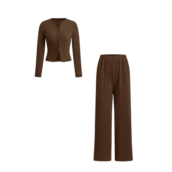CASTIEL™ | Stylish Ribbed Two Piece Casual Set